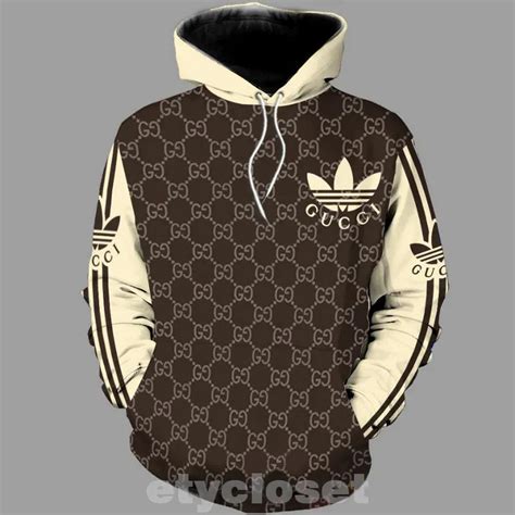 gucci adidas hoodie men|gucci distressed hoodie.